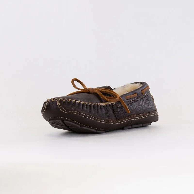 Minnetonka 3752 Moc (Men's) - Chocolate Brown Leather