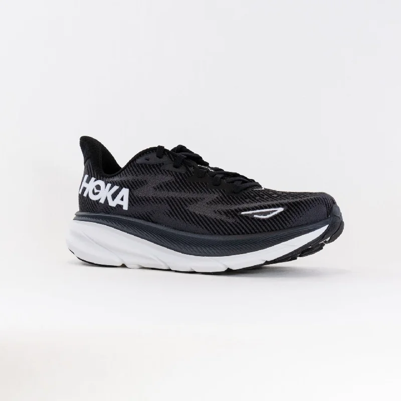 Hoka Clifton 9 (Men's) - Black/White