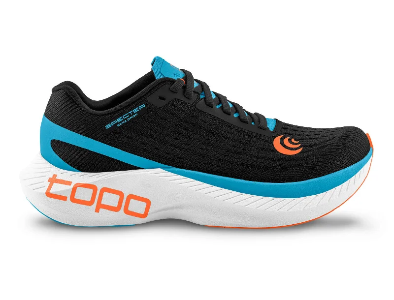 Men's Topo Athletic Specter, Black/Blue, 13 D Medium