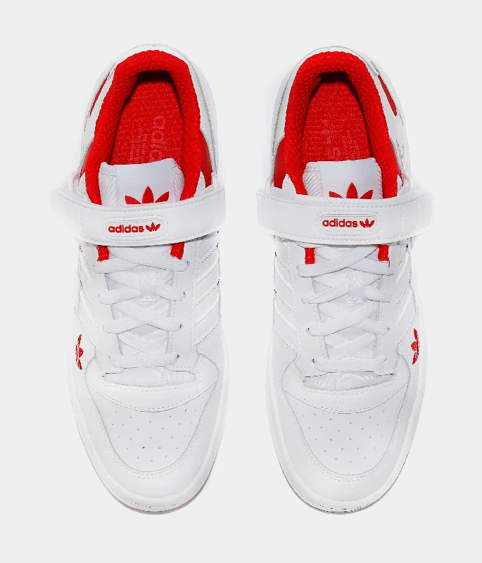 Forum Low Mens Lifestyle Shoe (White/Red)