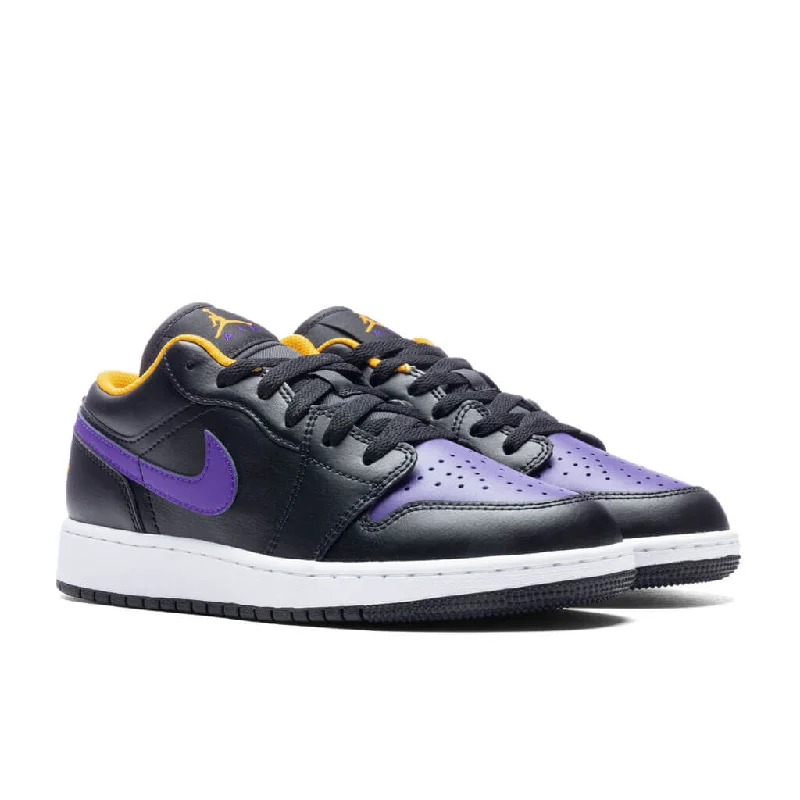 Air Jordan 1 Low (GS) - Black/Dark Concord/Taxi