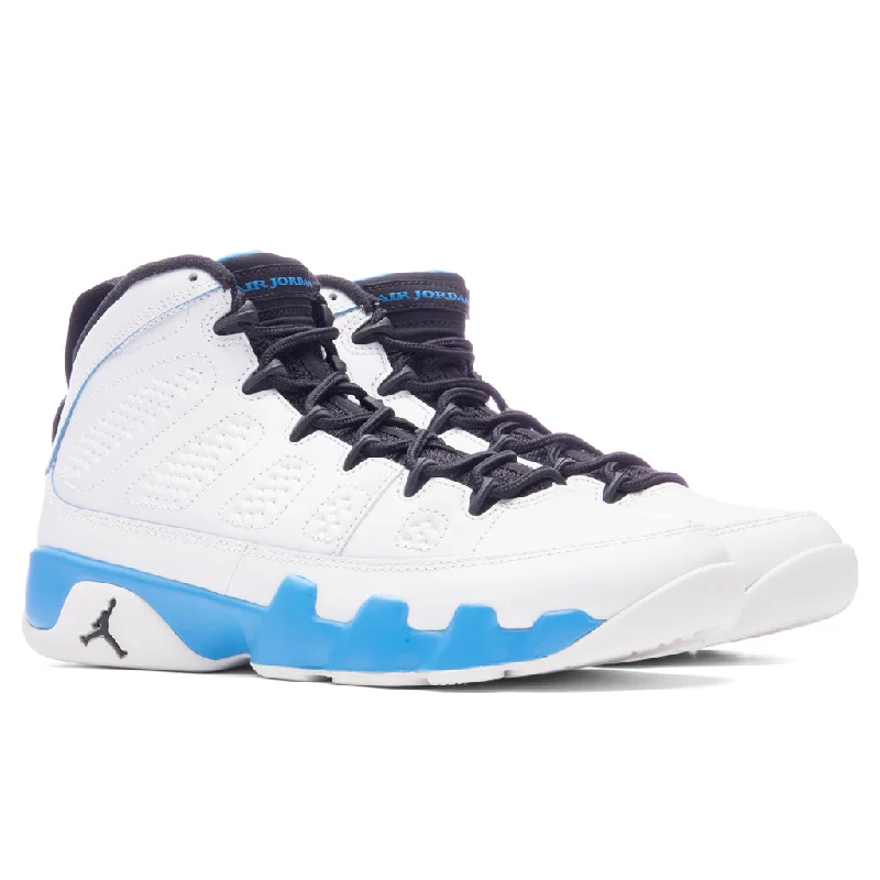 Air Jordan 9 Retro 'Powder Blue' - Summit White/Black/Dark Powder Blue