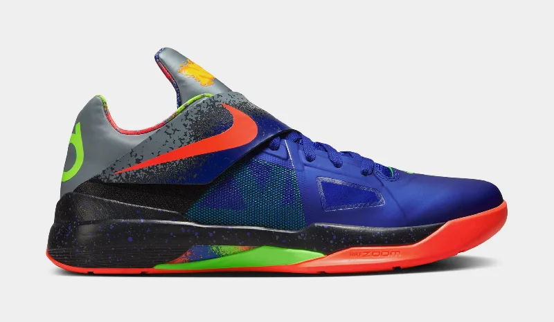 KD 4 Nerf Mens Basketball Shoes (Concord/Bright Crimson/Black/Cool Grey)