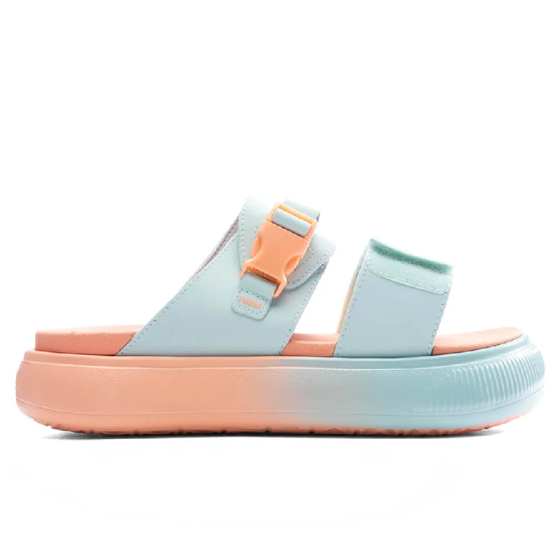 Suede Mayu Sandal Summer Camp - Nitro Blue/Peach Pink