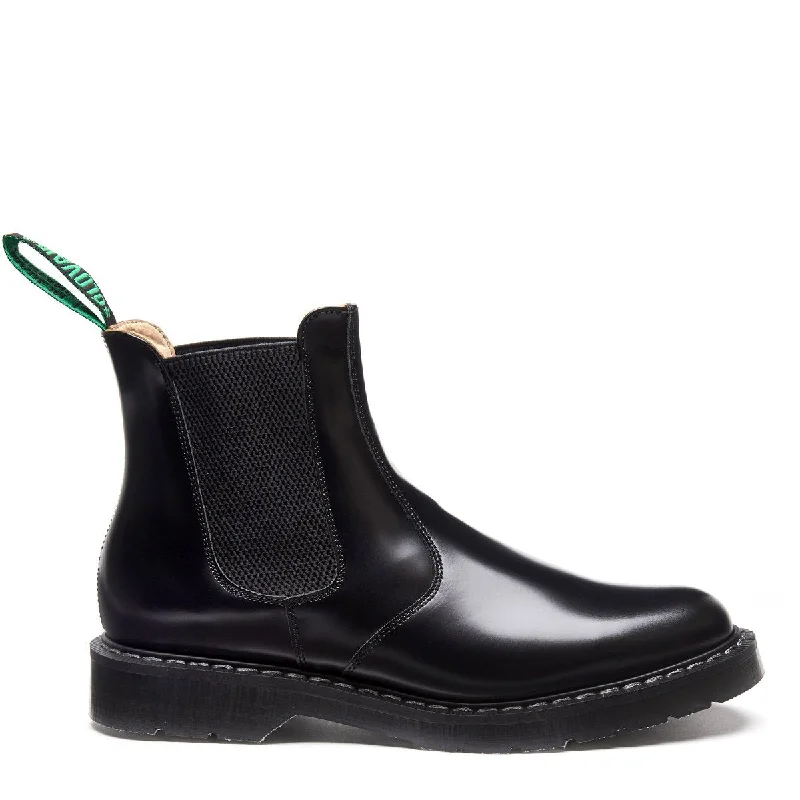 Black Hi-Shine Dealer Boot