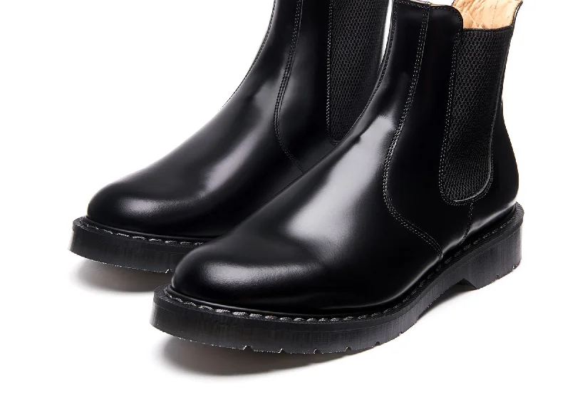 Black Hi-Shine Dealer Boot