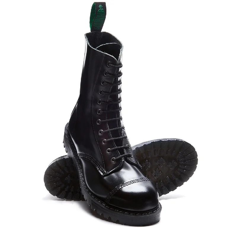 ""Englander"" Black 11 Eye Steel Toe Derby Boot