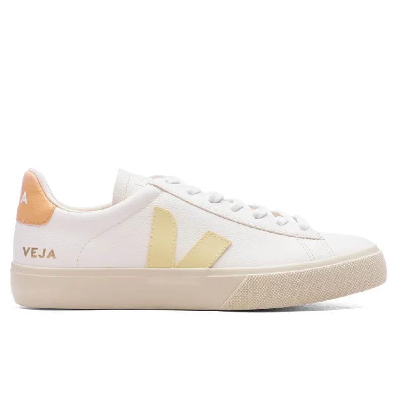 Women's Campo Chromefree Leather - White/Sun Peach