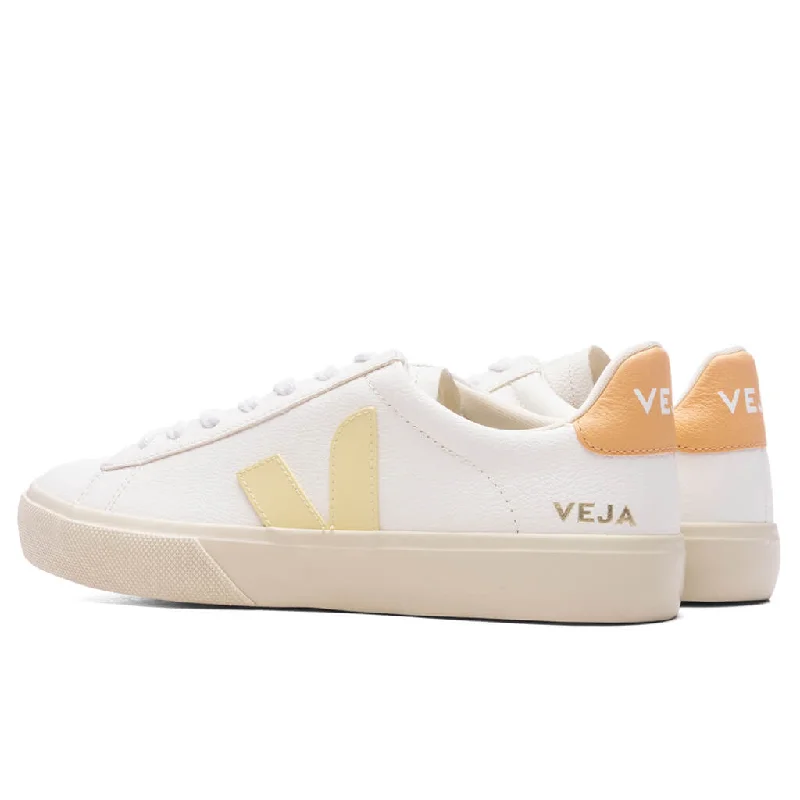 Women's Campo Chromefree Leather - White/Sun Peach